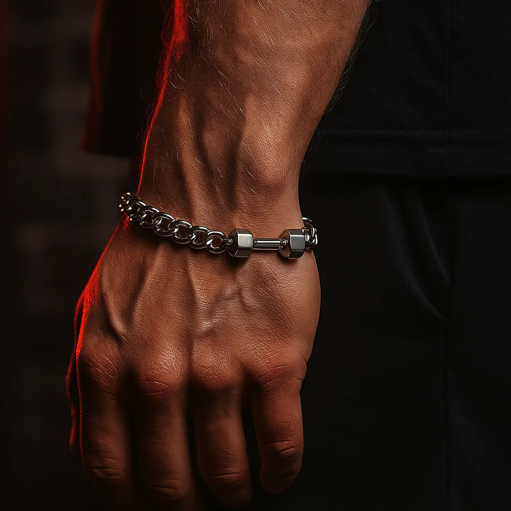 Cuban Dumbbell Bracelet