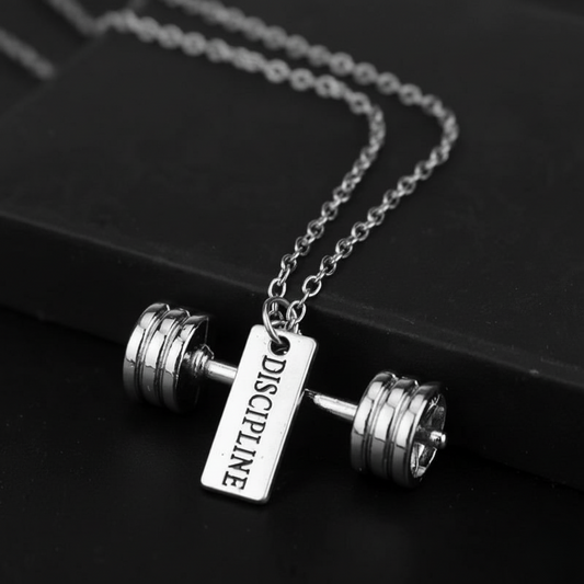 Discipline Barbell Necklace