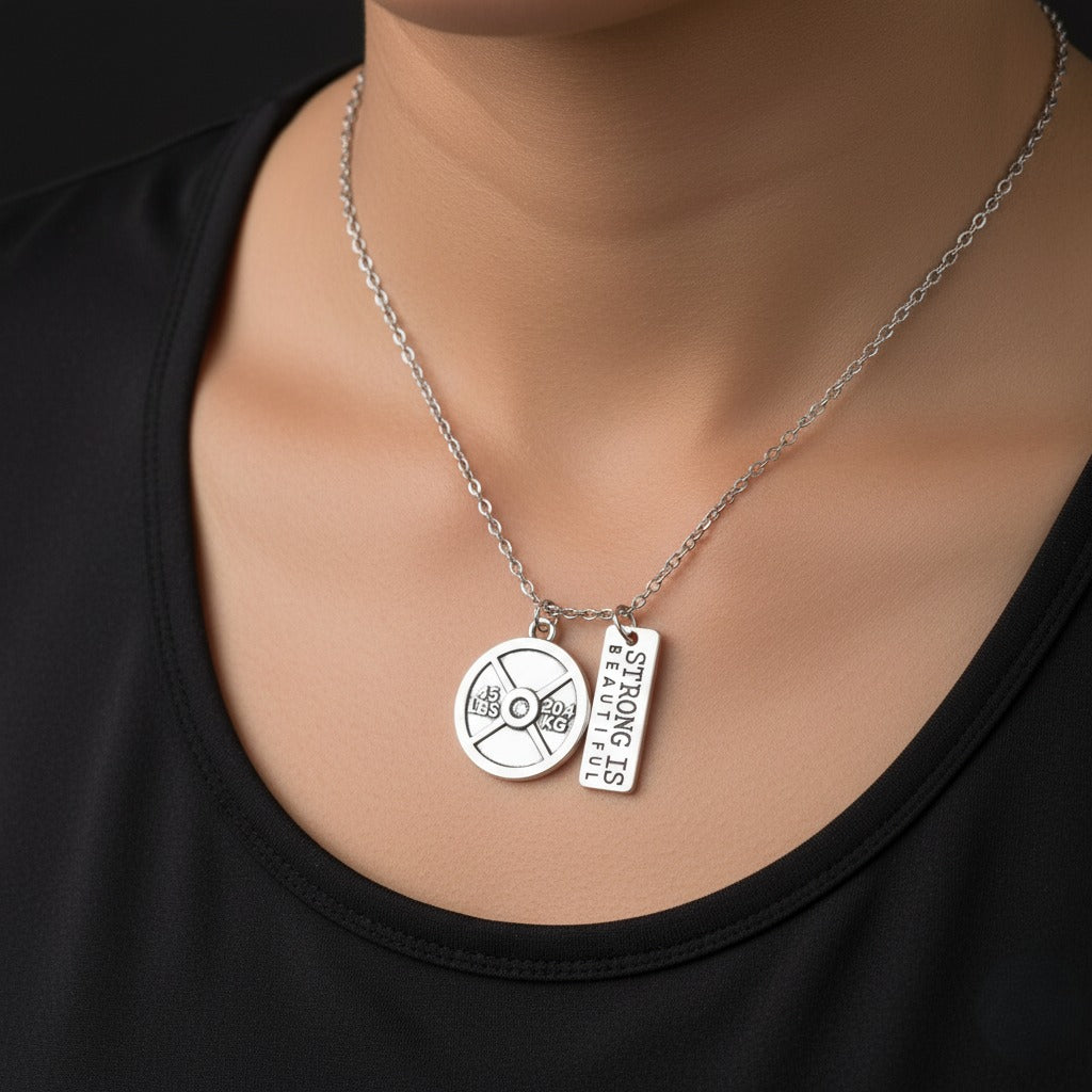 Strong Is Beautiful Fitness Pendant Necklace