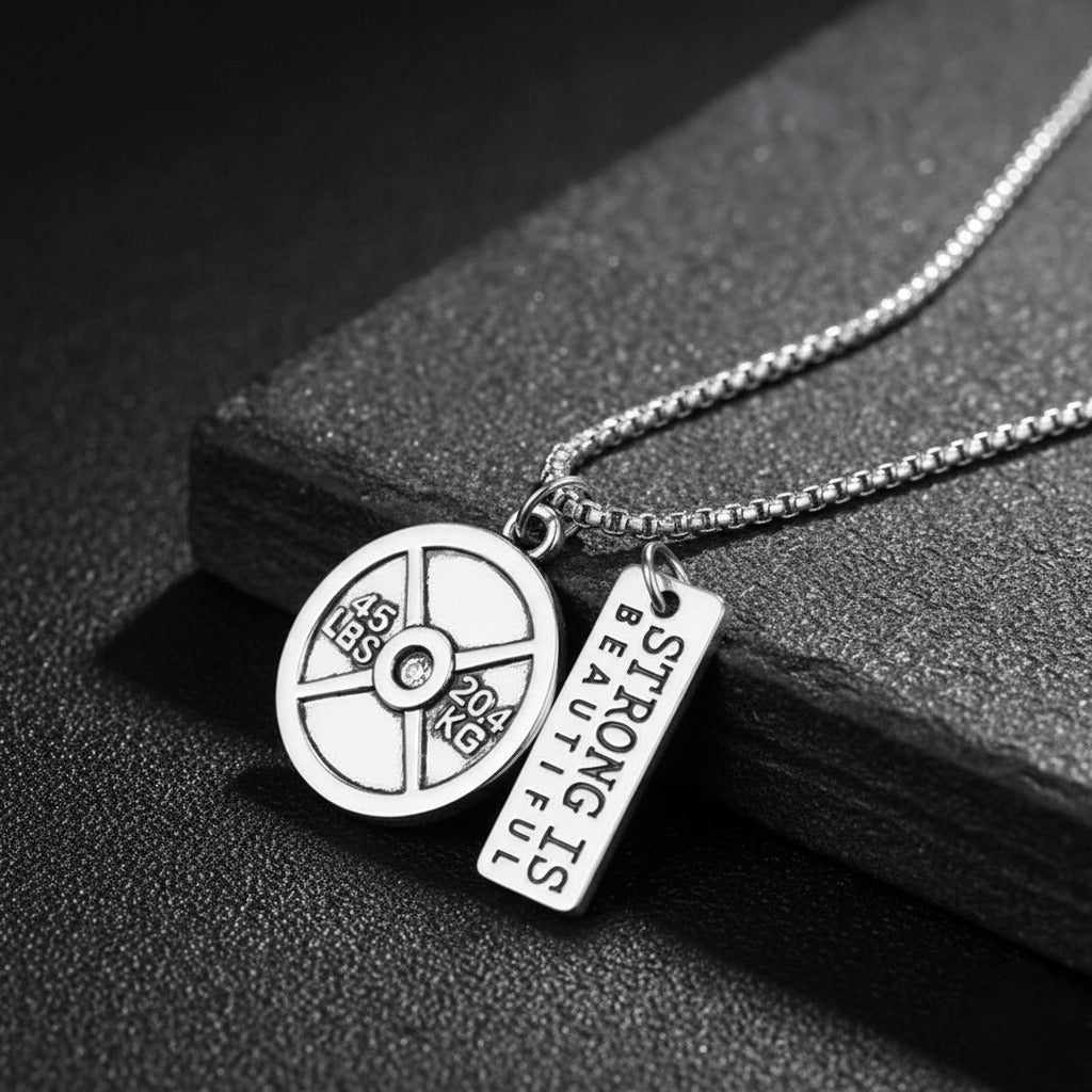 Strong Is Beautiful Fitness Pendant Necklace