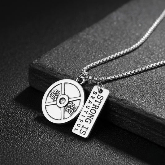 Strong Is Beautiful Fitness Pendant Necklace