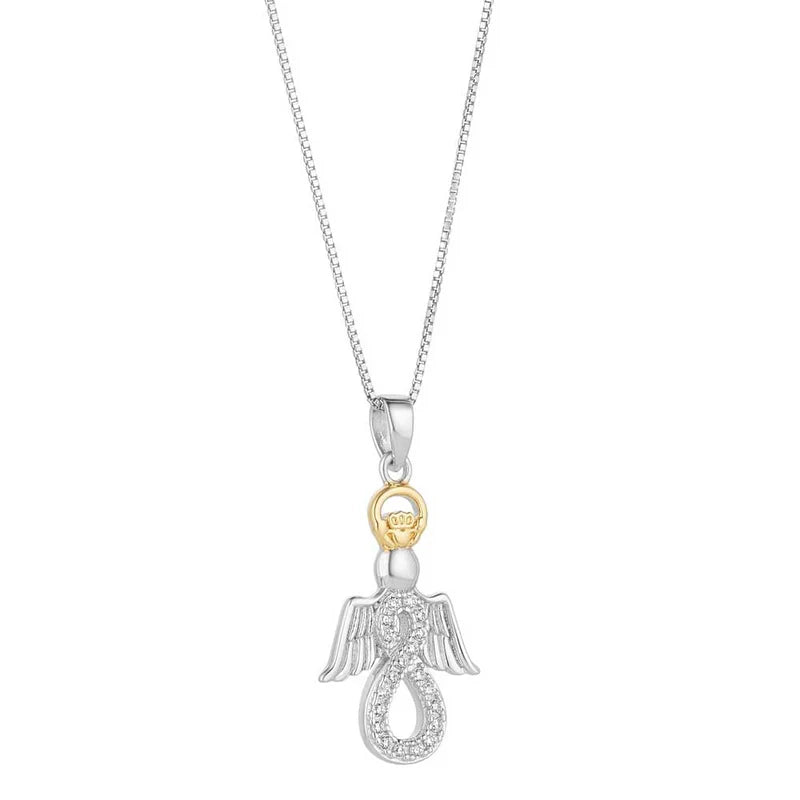 Sterling Silver Celtic Knot Shamrock Pendant